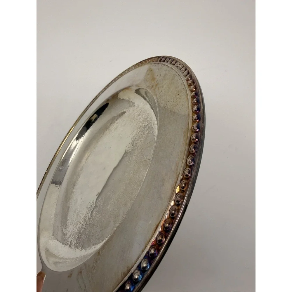 Vintage Wm. Rogers IS Silverplate Serving Tray 10